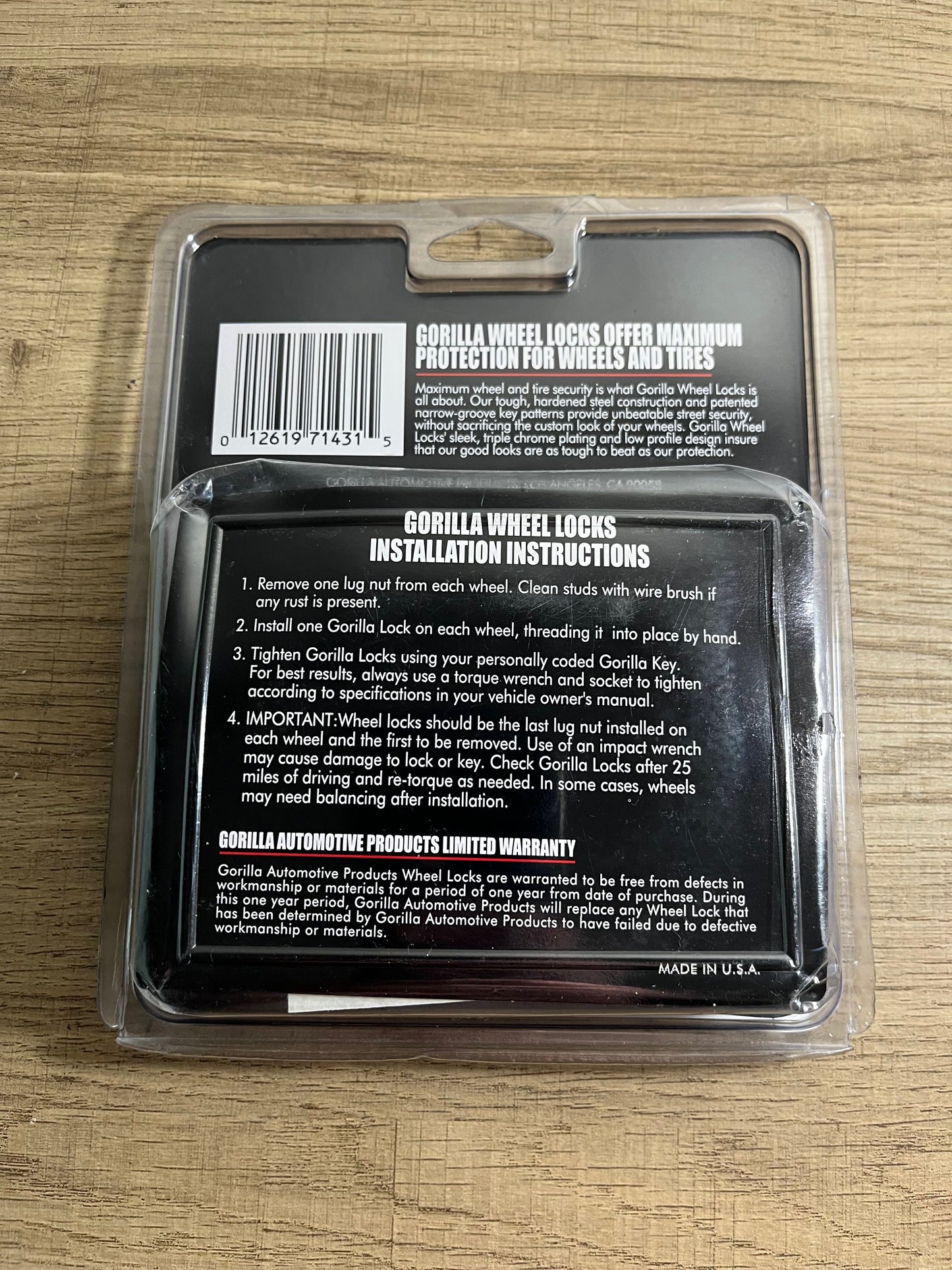 Gorilla Wheel Locks 12mm x 1.50